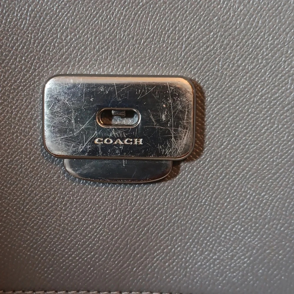 Coach Snake Embossed Brynn Flap Crossbody Purse. - Picture 6 of 11